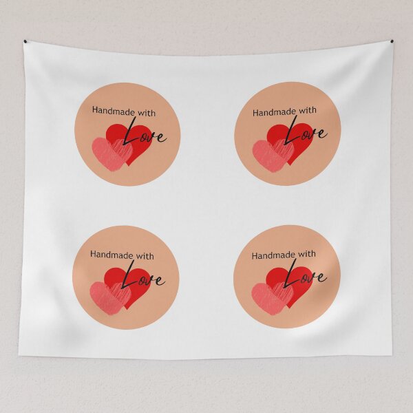 Item preview, Handmade with Love |4 pcs sticker pack| designed and sold by SeaNympth.