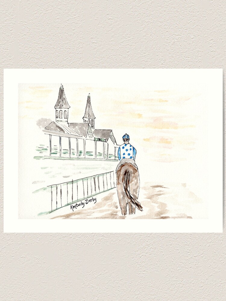 Louisville wall art print watercolor 2