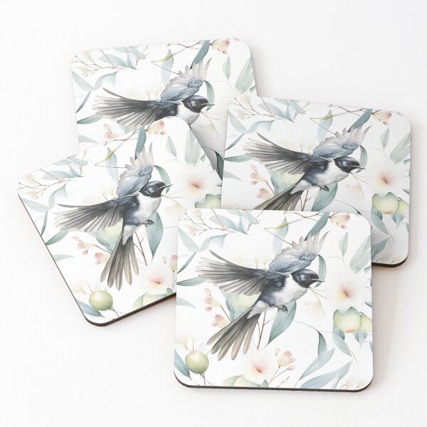 Item preview, Willy Wagtail in Flight Through the Gumnuts designed and sold by wongacreations.