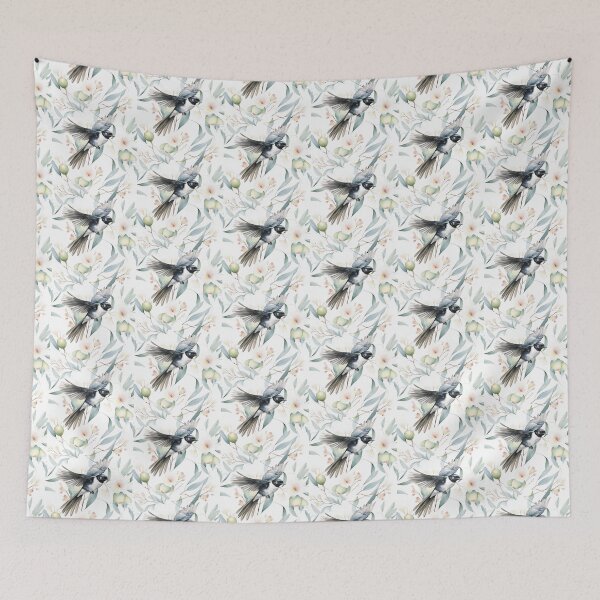 Item preview, Willy Wagtail in Flight Through the Gumnuts designed and sold by wongacreations.