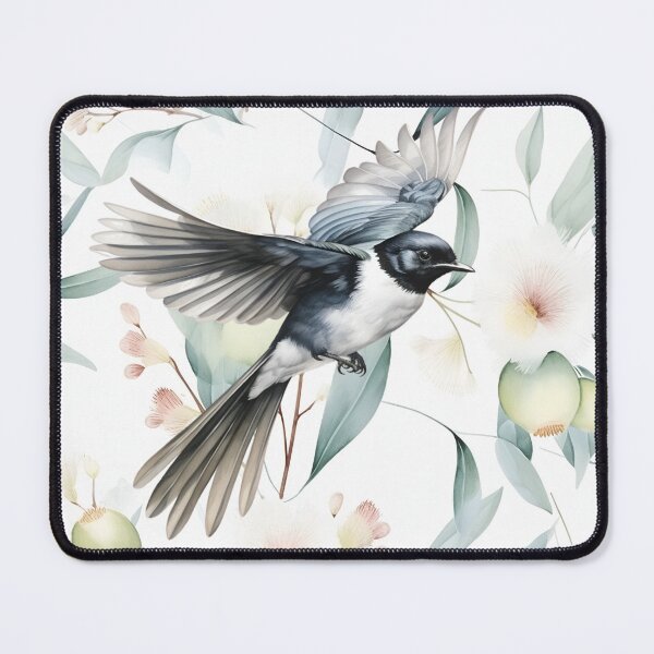 Item preview, Willy Wagtail in Flight Through the Gumnuts designed and sold by wongacreations.