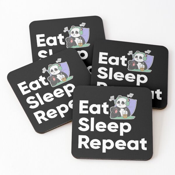 Item preview, Eat Sleep Repeat - Lazy Panda Collection designed and sold by zingster.