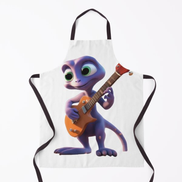 Item preview, An Alien Cartoon Creature Playing The Guitar  designed and sold by MusicalArtisty.
