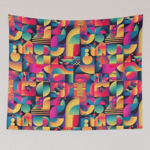 Item preview, Vibrant Geometric Seamless Pattern  designed and sold by Apkdesigner.