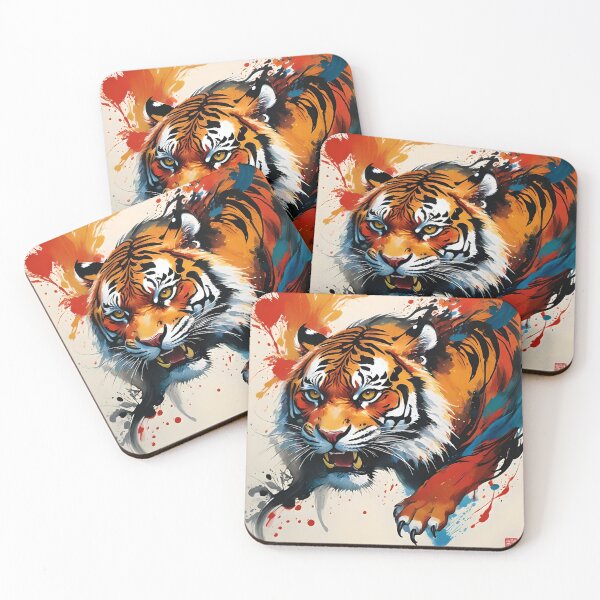 Item preview, TIGER CLAW PAINTING designed and sold by PIGCASSOSAIART.