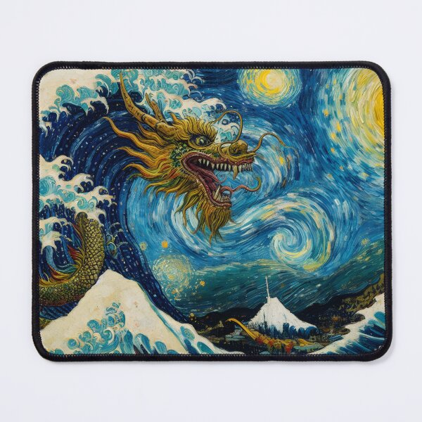 Item preview, The great drogon wave starry night  designed and sold by Animalpetslover.