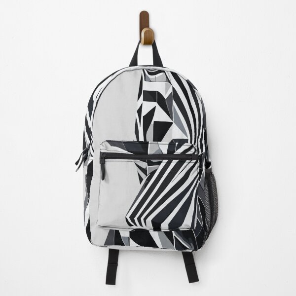 Item preview, Abstract Geometric Zebra - Monochrome Design designed and sold by Amanda-S-Olsen.