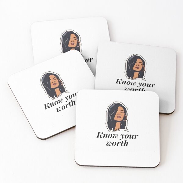 Item preview, Know your worth modern quotes designed and sold by MartaRMC.