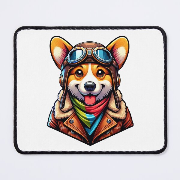 Item preview, Aviator Corgi Delight designed and sold by RetroPop23.