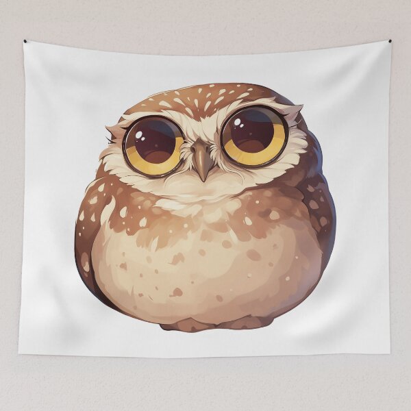 Item preview, Owl Cartoon Cute designed and sold by Bwittaya.
