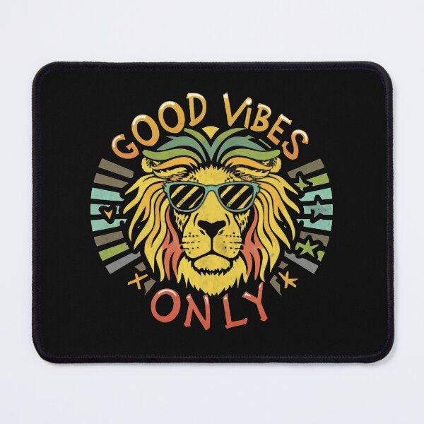 Item preview, Good Vibes Only Groovy Lion designed and sold by MindFrank.