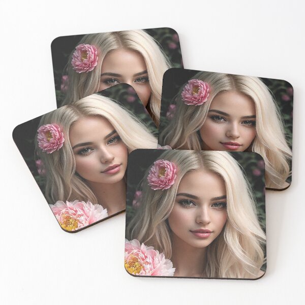 Item preview, 2021 Beautiful Young Women with Flowers in Hair by Suzy Hager designed and sold by greatgingham.