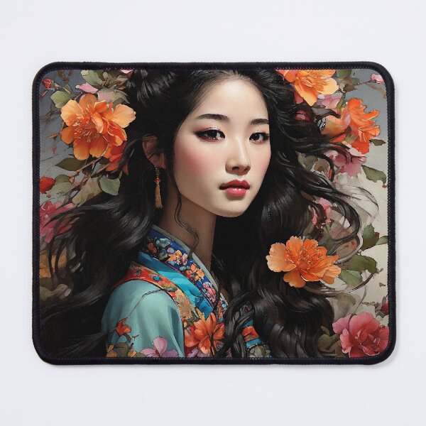 Item preview, 4000  Beautiful Young Women with Flowers in Hair   by Suzy Hager designed and sold by greatgingham.