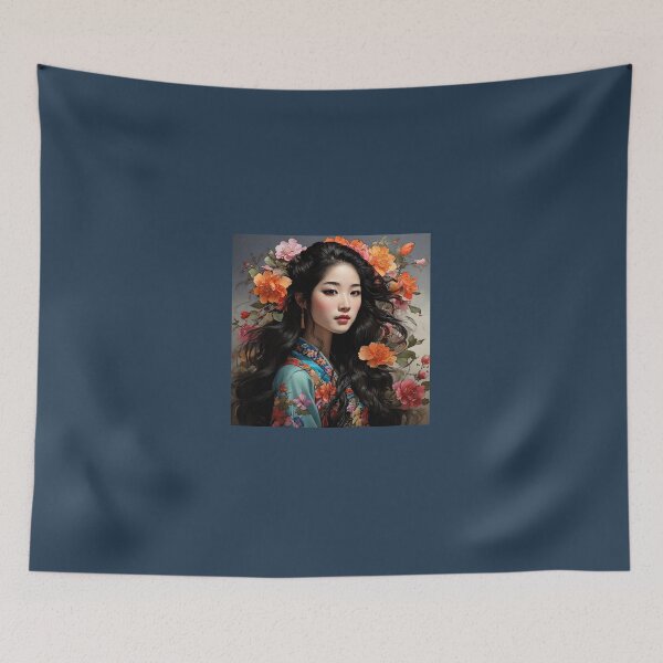 Item preview, 4000  Beautiful Young Women with Flowers in Hair   by Suzy Hager designed and sold by greatgingham.
