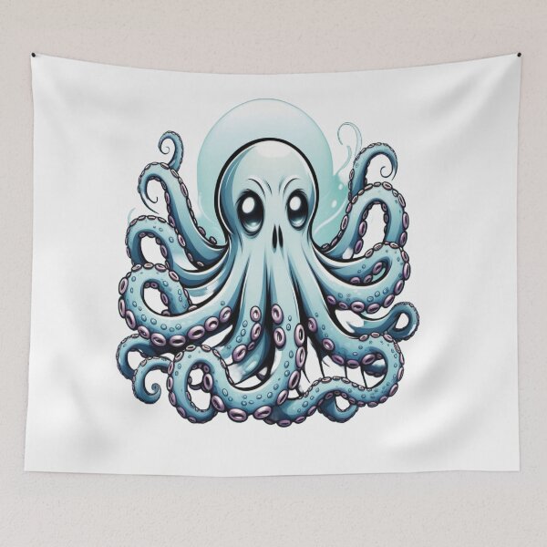 Item preview, Ghost Octopus designed and sold by NagalkarArtWork.