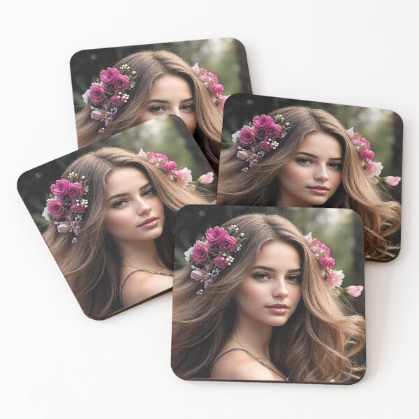 Item preview, 4003 Beautiful Young Women with Flowers in Hair by Suzy Hager designed and sold by greatgingham.