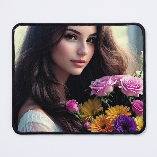 Item preview, 4004  Beautiful Young Women with Flowers in Hair   by Suzy Hager designed and sold by greatgingham.
