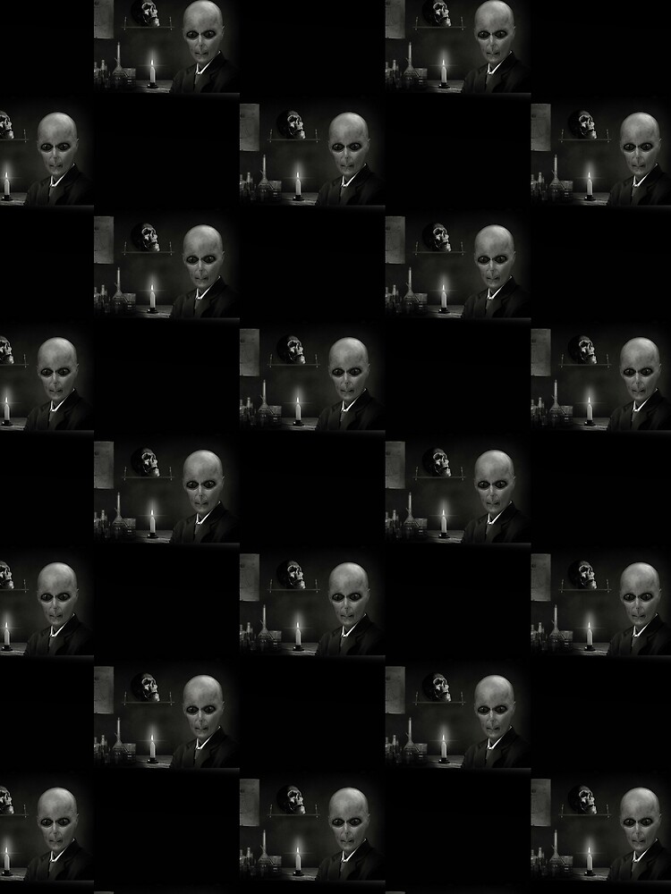 Thumbnail 3 of 3, Scarf, Alien In A Suit designed and sold by Slinky-Reebs.