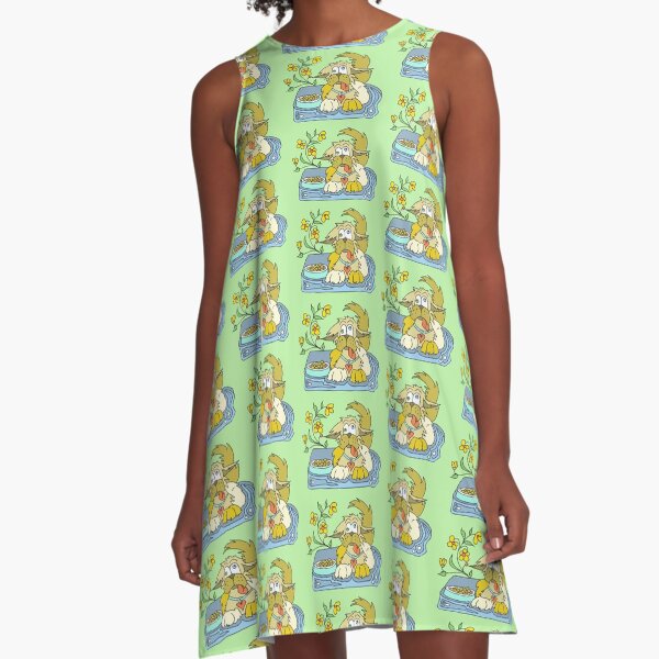 Peculiar Puppy A-Line Dress