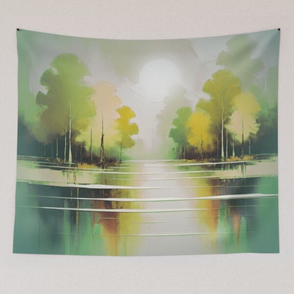 Item preview, Spring Serenity: A Sunrise on the Lazy River designed and sold by Sanctum Icons.