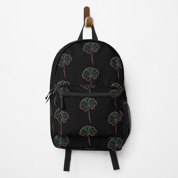 Item preview, Abstract Black Dark Rainbow Neon Real 5 Leaf Clover designed and sold by kattakitty.