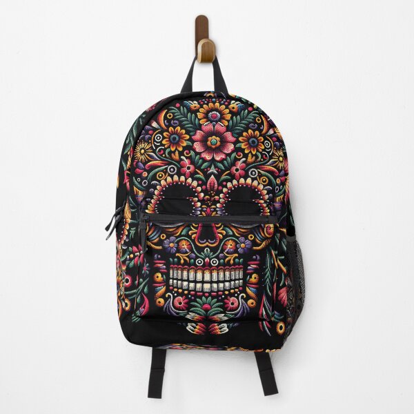Item preview, "Exquisite Otomi Elegance: Intricate Skull Design" designed and sold by zzz888.