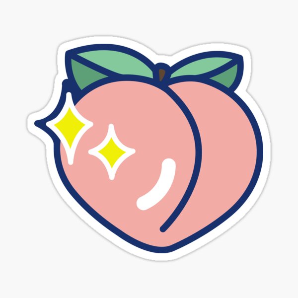 Peach Butt Peach Bum Decal Car Wall Laptop Decal Vinyl Sticker