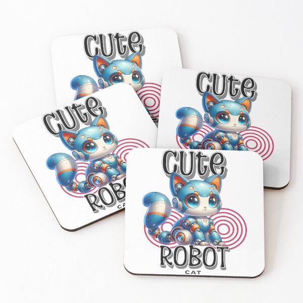 Item preview, Cute Robot Cat designed and sold by LucyArtDesign.
