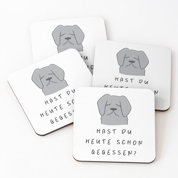 Item preview, Hast du heute schon gegessen? | Care and Concern Reminder Design | Dog Design Illustration designed and sold by RM-Journey.