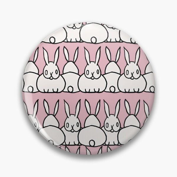 Item preview, Bunny Print - Pink and White - Cute Rabbits - Easter Print designed and sold by DreamersPlan.