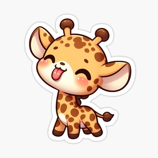 Item preview, Cute Giraffe Sticking its Tongue designed and sold by Delamoon.