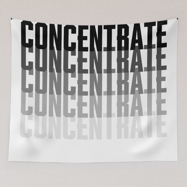 Item preview, concentrate quote, inspirational word designed and sold by MechanicalART.