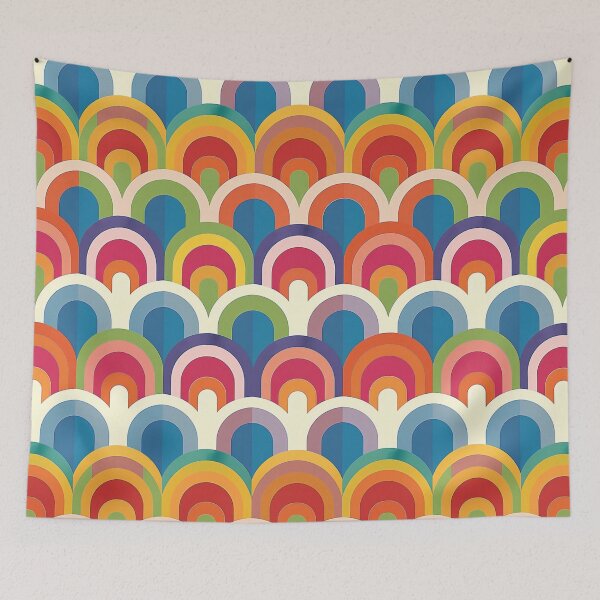Item preview, Colorful Abstract Wavy Rainbow Pattern on a Bright Background (14) designed and sold by Reichcorp.
