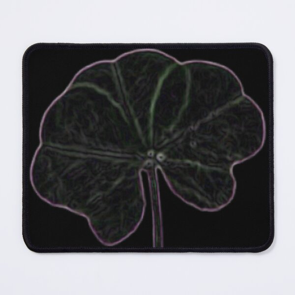 Item preview, Black Tonal Minimalist Real Five Leaf Clover designed and sold by kattakitty.