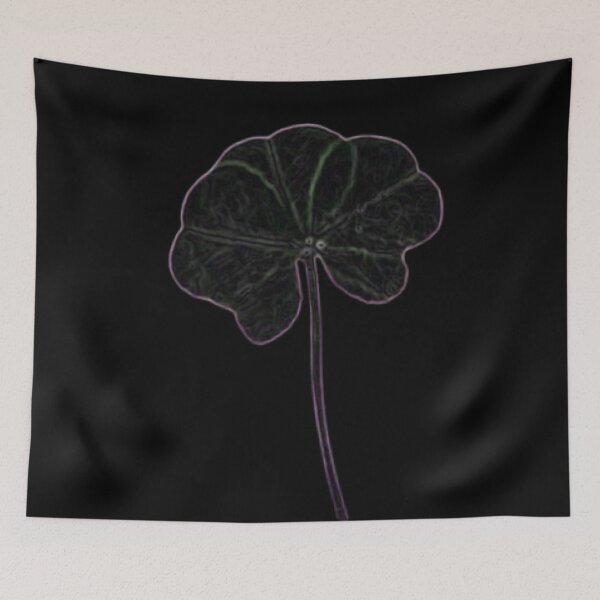Item preview, Black Tonal Minimalist Real Five Leaf Clover designed and sold by kattakitty.