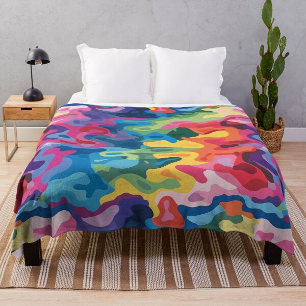 Item preview, Abstract Colorful Camouflage Pattern With Vivid Hues and Fluid Shapes (12) designed and sold by Reichcorp.