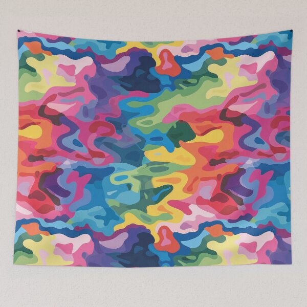 Item preview, Abstract Colorful Camouflage Pattern With Vivid Hues and Fluid Shapes (12) designed and sold by Reichcorp.