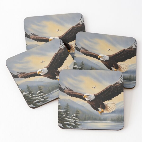 Item preview, American Bald Eagle Art. American Wildlife Oil Painting designed and sold by kakarikihill.