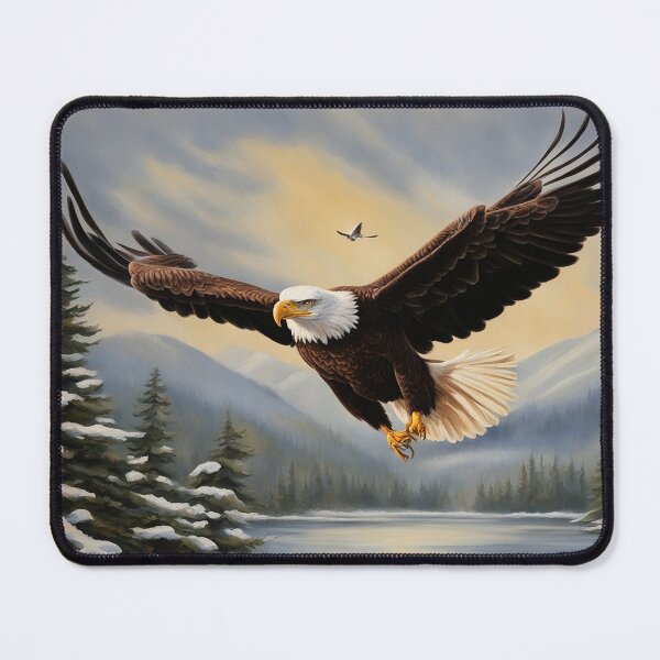 Item preview, American Bald Eagle Art. American Wildlife Oil Painting designed and sold by kakarikihill.