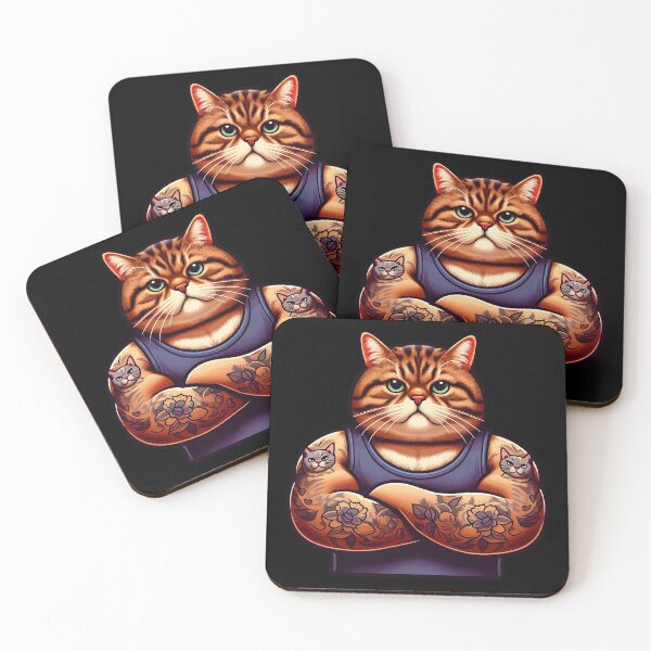 Item preview, Tabby Cat with Cat Tattoo designed and sold by plushism.
