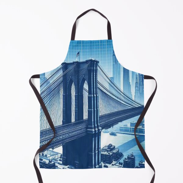 Item preview, Brooklyn bridge blue print  designed and sold by MogolArt.