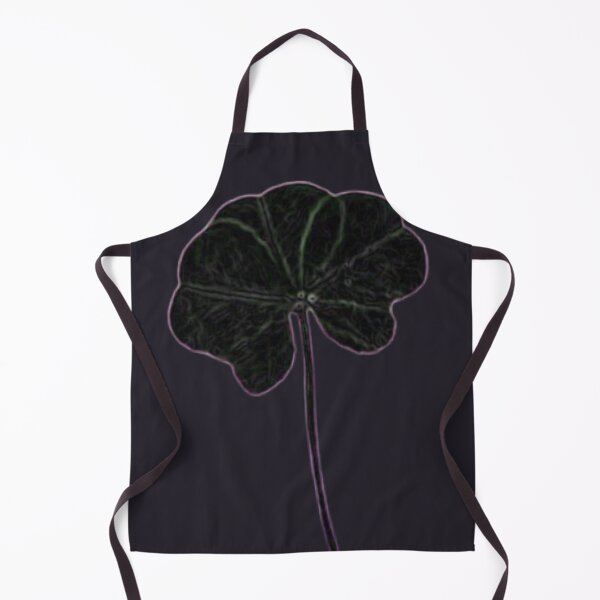 Item preview, Minimalist Real Five Leaf Clover Black Violet Charcoal designed and sold by kattakitty.