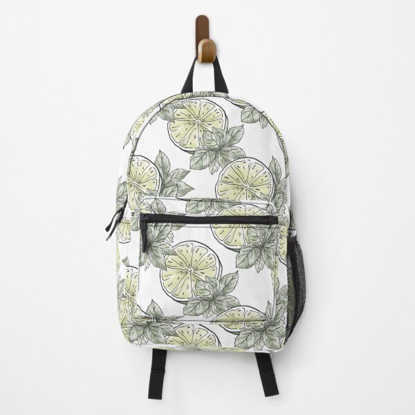Item preview, Citrus Garden Green Lime and Botanical Leaves designed and sold by JinJinYoon.