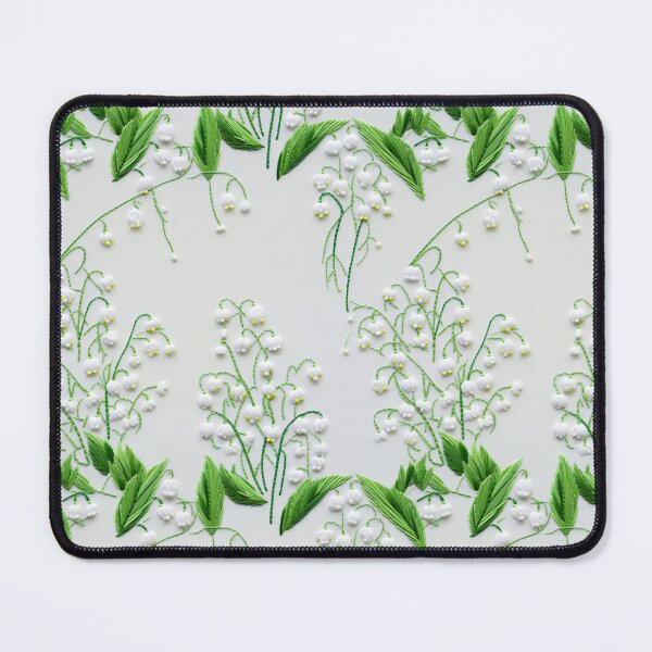 Item preview, Embroidered Lily-of-the-Valley Flowers designed and sold by SimoneBalman.