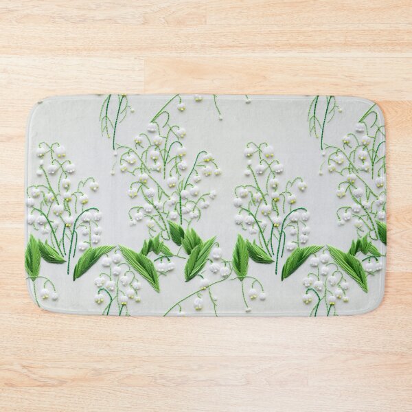 Item preview, Embroidered Lily-of-the-Valley Flowers designed and sold by SimoneBalman.
