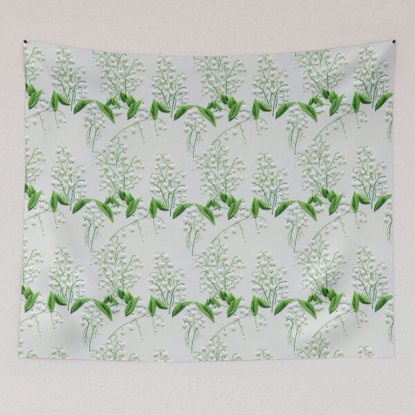 Item preview, Embroidered Lily-of-the-Valley Flowers designed and sold by SimoneBalman.