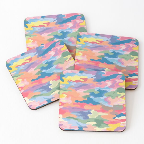 Item preview, Pastel Camouflage Pattern With Multicolored Abstract Shapes (2) designed and sold by Reichcorp.