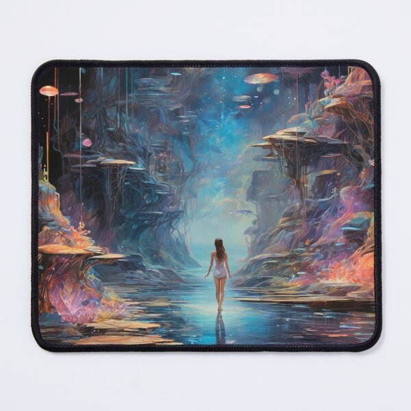 Item preview, A mesmerizingly vivid depiction of a futuristic holo-deck. designed and sold by Cherryblossom50.