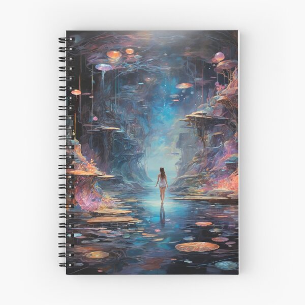 Item preview, A mesmerizingly vivid depiction of a futuristic holo-deck. designed and sold by Cherryblossom50.