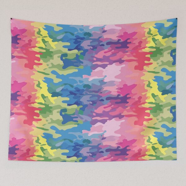 Item preview, Pastel Camouflage Pattern With Multicolored Abstract Shapes (1) designed and sold by Reichcorp.